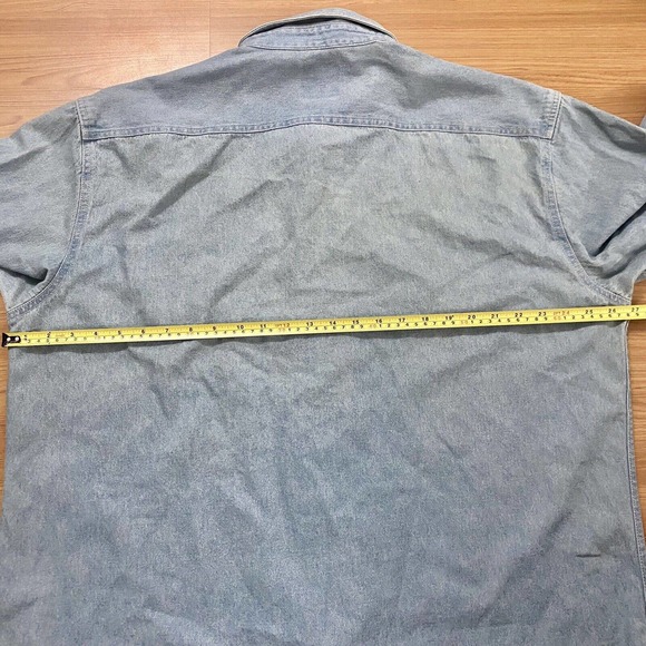 Lee Sport Vintage Denim Shirt Mens XL Star Wars Episode 2 Darth Maul Embroidered - Picture 6 of 9